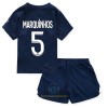 Maglia ufficiale Paris Saint Germain Marquinhos 5 Casa 2022-23 per Bambino